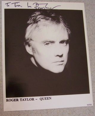 Vintage Roger Taylor (queen) Signed Headshot