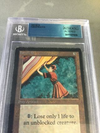 1993 Magic The Gathering MTG Beta Forcefield R A BGS Authentic Altered 2