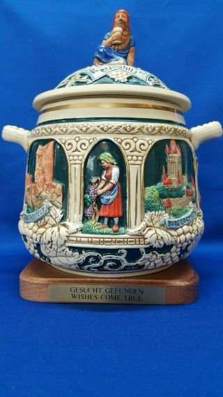 Vintage Marzi & Remy German Stoneware Punch Bowl,  Rumtopf,  Tureen Or Cookie Jar