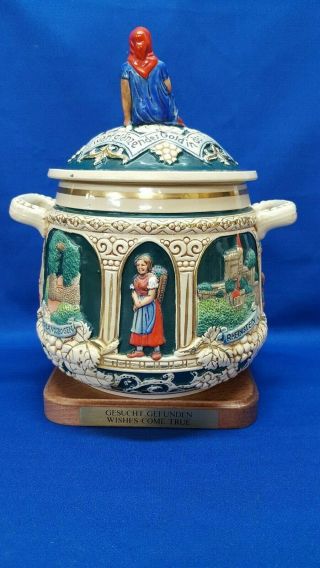 Vintage MARZI & REMY German Stoneware Punch bowl,  Rumtopf,  Tureen or Cookie Jar 3