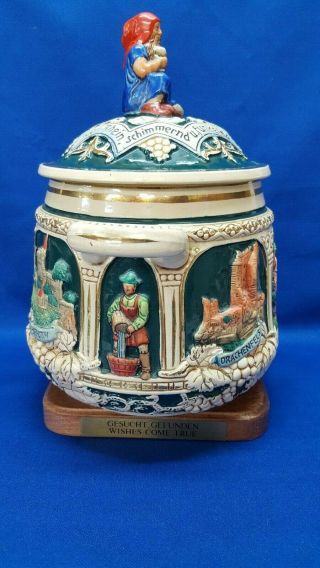 Vintage MARZI & REMY German Stoneware Punch bowl,  Rumtopf,  Tureen or Cookie Jar 4