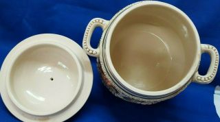 Vintage MARZI & REMY German Stoneware Punch bowl,  Rumtopf,  Tureen or Cookie Jar 8