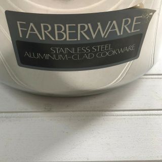 Vintage Farberware Stainless Steel Aluminum Clad 8 Quart Stock Pot & Lid USA 4