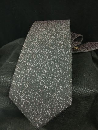Louis Vuitton Mens Designer Vintage? Neck Tie Bin Steal