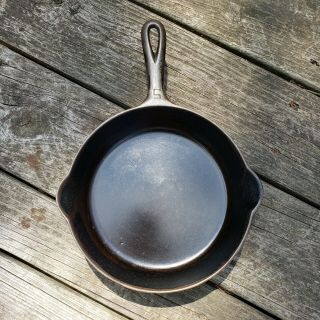 Vintage GRISWOLD Cast Iron SKILLET Frying Pan 5 LARGE BLOCK LOGO 2