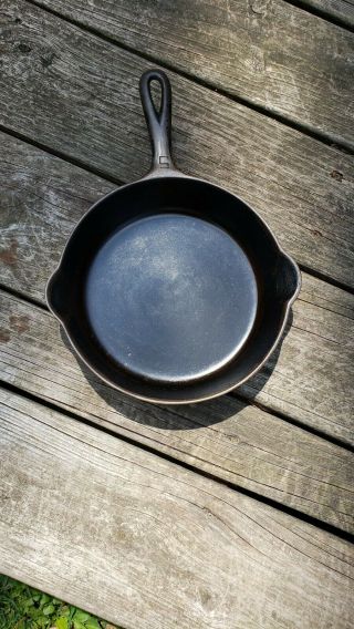 Vintage GRISWOLD Cast Iron SKILLET Frying Pan 5 LARGE BLOCK LOGO 6