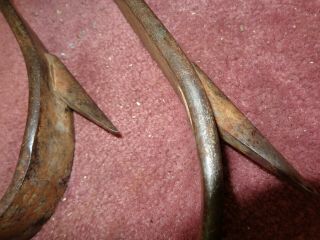 Vintage Pair Bell System Pole/Tree Climbing Gaffs Spikes Made By Buckingham 7