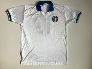Vintage Diadora Italia Italy Rare Jersey White Size Fit To Large