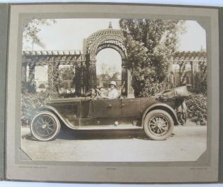 1920s Vintage Real Photo W/folder – Lady In A Modern Car In Chicago