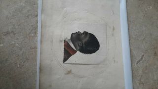 Very rare miniature portrait of a British black man,  1780s. 2