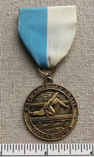 Vintage 1970s Kate Shelley Trail Boy Scout Medal Hike Award Boone Iowa Bsa Camp