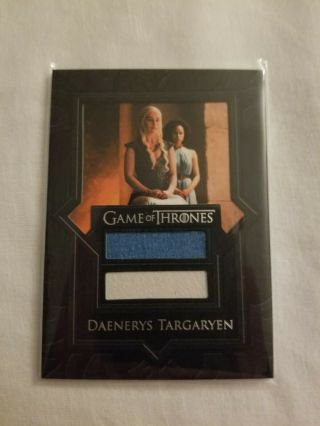 Game Of Thrones Season 7 Daenerys Targaryan Dual Relic Vr6 Trading Card Rare