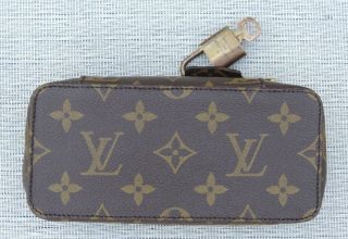 Louis Vuitton Monte Carlo Travel Jewelry case with lock & key - monogram - RARE 7
