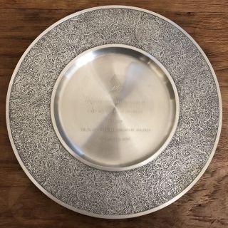 Vintage 1989 Delta Airlines & Singapore Airlines Commemorative Pewter Plate