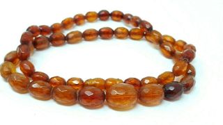 Vintage Natural Honey Baltic Amber Beaded Necklace 22 "