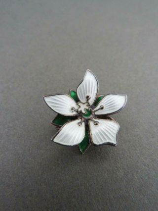 Vintage David Andersen Silver Enamel Brooch