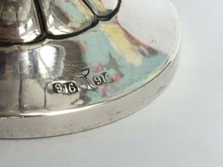Vintage Solid Silver Alladin Oil Lamp Cigar Lighter 1940/70’s 6