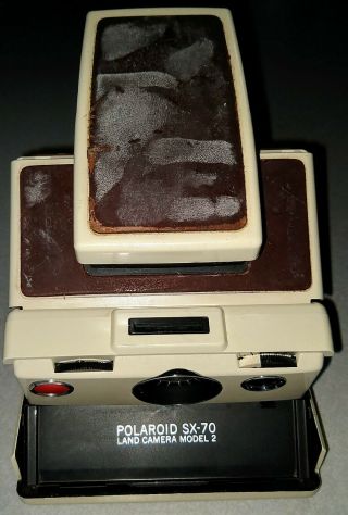 Vintage Ivory Polaroid Sx - 70 Land Camera Model 2 Includes Film & Has Been