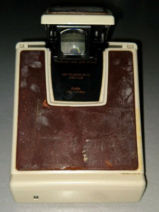 Vintage Ivory Polaroid SX - 70 Land Camera Model 2 Includes FILM & Has been 4