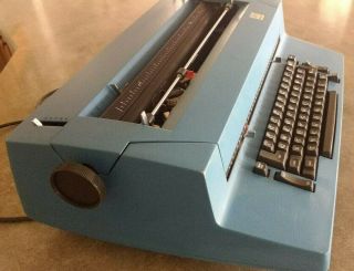 Vintage Blue Typewriter IBM Correcting Selectric II 2 electric 2