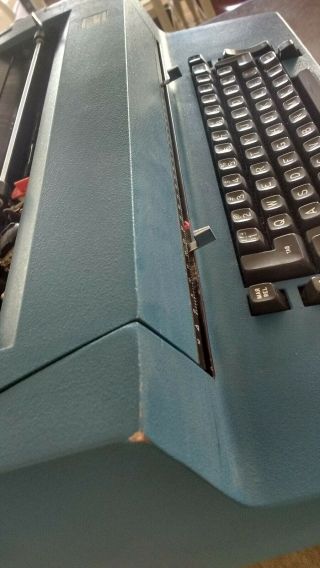 Vintage Blue Typewriter IBM Correcting Selectric II 2 electric 5