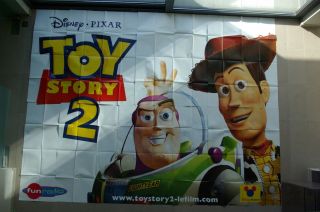 Huge Rare 160 " X 120 " Toy Story 2 Disney Pixar 8 Panel Billboard Poster