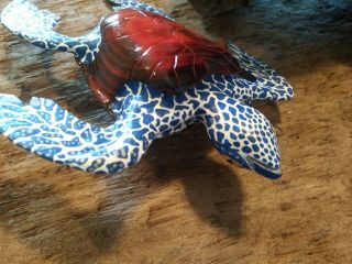 Uffda Carving folk art american sea turtle fish decoy 2