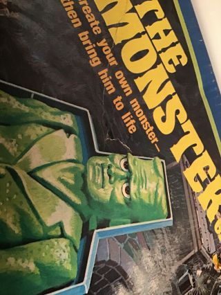 VINTAGE 1970 ' S IDEAL THE MONSTER GAME W/ BOX - 6