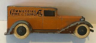 VINTAGE TOOTSIETOY DIECAST GRAHAM COMMERCIAL TIRE & SUPPLY VAN (NO) – 4”L 2