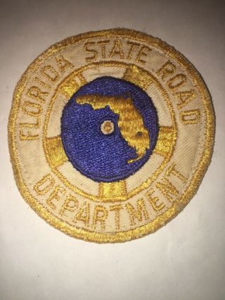 Florida State Road Department Vintage Patch Good And Old