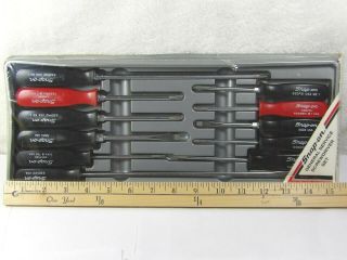 Rare Snap - On Sdx111 Phillips Flat Tip Pozidriv Torx Screwdriver Set Red/black