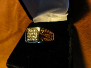 Vintage 10K Gold and Diamonds Men ' s Ring by the Danbury.  4.  5g Total Weight. 2