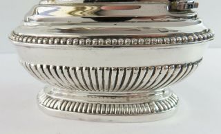 Vintage Ronson Silverplate Cigarette Table Lighter,  Art Deco Queen Anne,  England 5