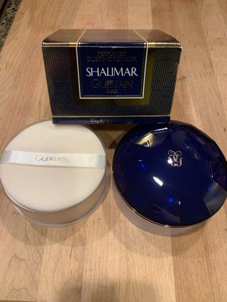 Shalimar Guerlain Paris " Vintage " Powder 4.  4 Oz / Please See My Description