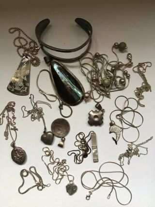 Sterling Silver Jewellery 120 Grams,  Bangles Necklaces Bracelets