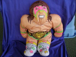 Vintage Ultimate Warrior Tonka Wwe Wrestling Buddies Buddy Plush Pillow