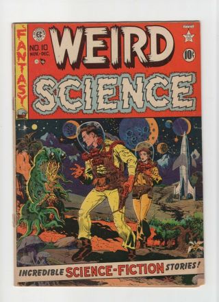 Weird Science 10 Vintage Ec Comic Horror Scifi Alien Cover Golden Age 10c