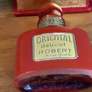 Vintage Oriental Delicat by Robert Fifth Avenue Perfume Bottle Orig Box c.  1930s 5