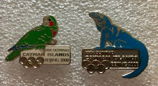 Cayman Islands - Beijing 2008 Olympic Pins Set - The Most Pins Rare