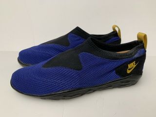 Rare 1992 Vintage Nike Acg Aqua Sock Mens Size 10 Blue Black Yellow Water Shoes