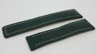 Tag Heuer 20mm Green Leather Strap OEM Vintage 2