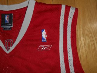 Vintage Reebok TRACY McGRADY Red HOUSTON ROCKETS 1 NBA Team Swingman JERSEY Med 3