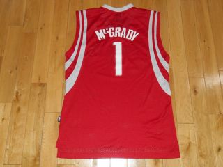 Vintage Reebok TRACY McGRADY Red HOUSTON ROCKETS 1 NBA Team Swingman JERSEY Med 6