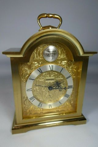 Old Vintage Clock Swiza Tempus Fugit Swiss Made Brass Mechanical 8 Alarm Clock