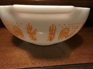 Vintage Pyrex Amish Butterprint Orange Cinderella Nesting Mixing Bowl 444 4