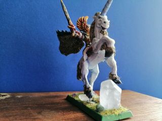 Warhammer Fantasy,  High Elf Prince & Unicorn: rare opp 2