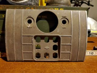 1938 Chevrolet Master Deluxe Radio Control Dash Faceplate Push Button Chevy Rare