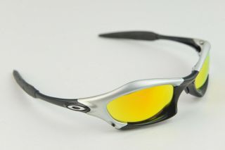 Oakley SPLICE FMJ Silver - Polished Black/Fire Iridium Sunglasses Rare 5