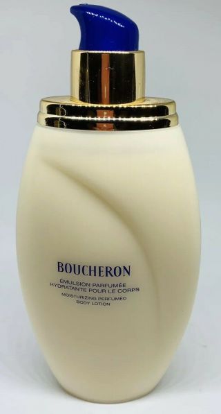 Vtg Boucheron Paris Emulsion Parfumee Moisturizing Perfumed Body Lotion 200ml