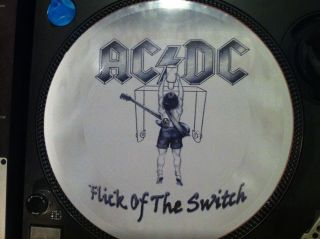 Ac Dc - Flick Of The Switch Mega Rare 12 " Picture Disc Promo Single Lp